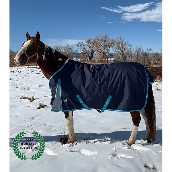 Jacks Heritage Collection Kratos Turnout Blanket 1200 Denier with 260gm Lining RED BUFALO 78" 4300-RB-78